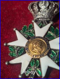 Médaille Ordre de la légion d'honneur demi taille Modèle Monarchie de Juillet
