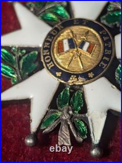 Médaille Ordre de la légion d'honneur demi taille Modèle Monarchie de Juillet