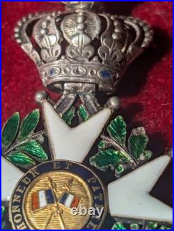 Médaille Ordre de la légion d'honneur demi taille Modèle Monarchie de Juillet
