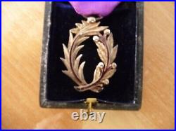 Médaille Palmes académiques boîte KRETLY 48 palais royal très belle