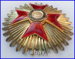 Médaille Plaque Grand Croix Education Sociale ORIGINAL France bronze doré