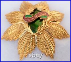 Médaille Plaque Grand Croix Encouragement Public ORIGINAL France bronze doré