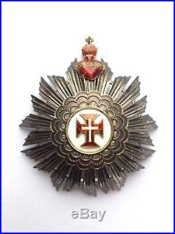 Medaille Plaque Officier Portugal Ordre Royal du Christ Order Argent