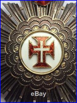 Medaille Plaque Officier Portugal Ordre Royal du Christ Order Argent
