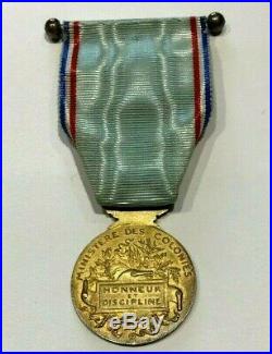 Medaille, Rare & Ancienne Ministere Des Colonies, Administration Penitentiaire