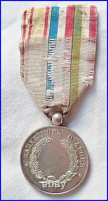 Médaille SAUVETAGE SAUVETEURS D'ALGER ALGÉRIE FRANÇAISE AFN ORIGINAL Marine FR