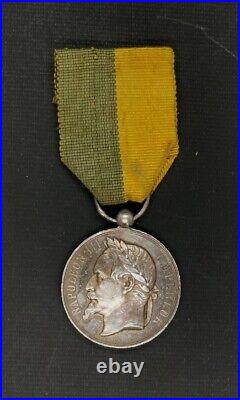 Médaille Société Centrale Sauveteurs Napoléon 3 Marquis Champreux Altenbourg