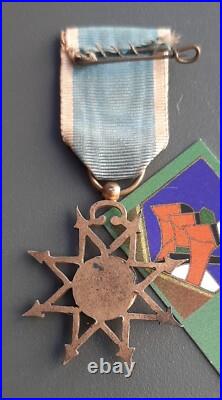 Médaille UNION DES DAMES FRANÇAISES Infirmière Maroc 1914 CROIX ROUGE SSBM UFF