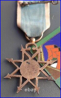 Médaille UNION DES DAMES FRANÇAISES Infirmière Maroc 1914 CROIX ROUGE SSBM UFF