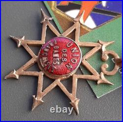Médaille UNION DES DAMES FRANÇAISES Infirmière Maroc 1914 CROIX ROUGE SSBM UFF