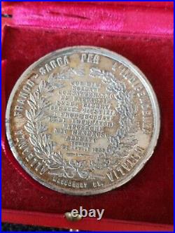 Médaille Victor-emmanuel Alliance Franco-sarde 1859 Avec Écrin Graveur Gayrard