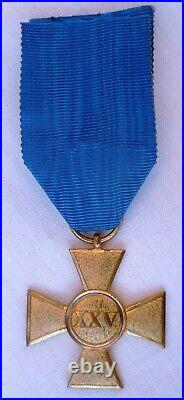 Médaille WWI ALLEMAGNE PRUSSE 25 ANS ARMÉE Guerre 1914/1918 ORIGINAL MEDAL ORDER