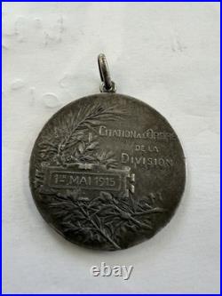 Médaille Ww1 Citation A L Ordre De La Division 25 Rgt Territorial 1 Bat 1915