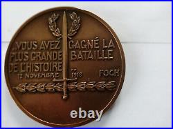 Médaille bronze. Guerre 14/18 68mm P. Turin VICTOIRE