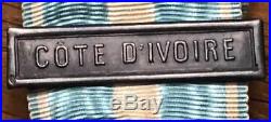 Médaille coloniale agrafe COTE D'IVOIRE à clapet