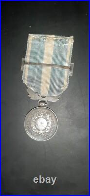 Médaille coloniale argent agrafe Demi Taille Extrême Orient Indo Indochine