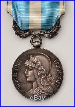 Médaille coloniale, argent, barrette Iles de la Société