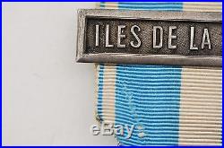Médaille coloniale, argent, barrette Iles de la Société