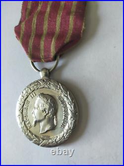 Médaille commémorative de la Campagne d'Italie 1859 attribué Jonot 7856 LOT 19