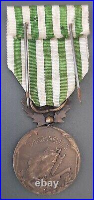 Médaille commémorative des Dardanelles 1918 ORIGINAL bronze WW1 FRENCH MEDAL