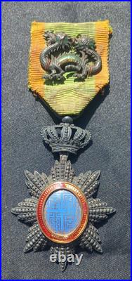 Médaille croix Chevalier ordre du Dragon D'Annam Ordre Dragon Vert Indochine
