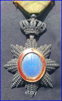 Médaille croix Chevalier ordre du Dragon D'Annam Ordre Dragon Vert Indochine