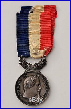 Médaille d'Honneur des actes de Courage et de dévouement, Napoléon III, laurée