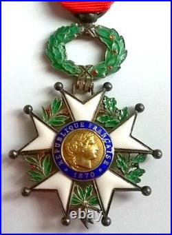 Médaille de Chevalier de la légion d'honneur en argent IIIème république