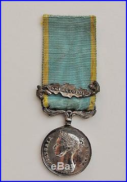 Médaille de Crimée, 1/2 taille, fabrication francaise, bar Sebastopol