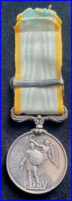 Médaille de Crimée 1854 + 1 agrafe Sébastopol Argent