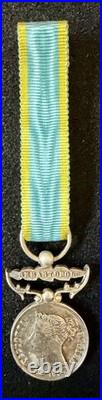 Médaille de Crimée 1854 Agrafe Sébastopol Miniature 15mm