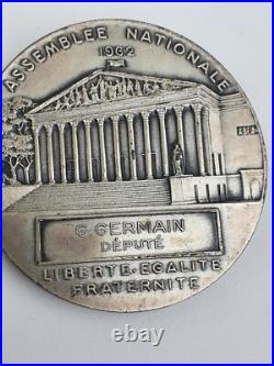 Médaille de Député, V° République, G. Germain, 1962, argent