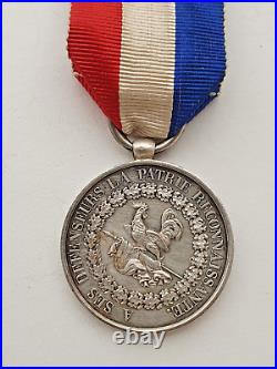 Médaille de Juillet, 1830, argent, gravée sur la tranche