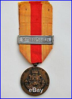 Médaille de Saint Mihiel, 1914-1918, modèle de Delande, originale, avec barrette