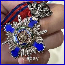 Médaille de l'Ordre de L'étoile avec épées WW1 militaria militaire Roumanie