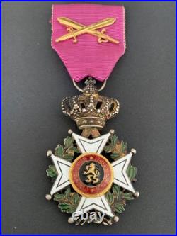 Médaille de l'Ordre de Léopold avec glaives Belgique