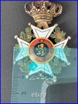 Médaille de l'Ordre de Léopold avec glaives Belgique