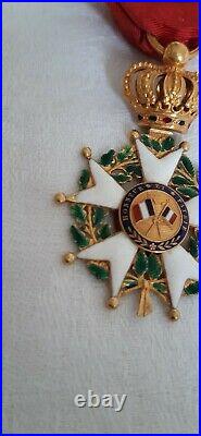 Médaille de l'ordre de la légion d'honneur en or Monarchie de Juillet TBE