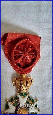 Médaille de l'ordre de la légion d'honneur en or Monarchie de Juillet TBE