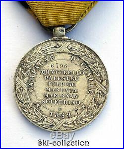 Médaille de la Campagne d'Italie 1859. Napoléon III°. NUMÉROTÉE. Argent