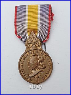 Médaille de la Gendarmerie, originale, poinçon BR Monnaie de Paris au dos