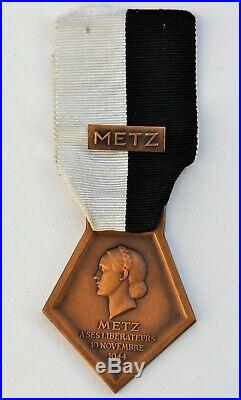 Médaille de la Libération de Metz, 1944, bronze