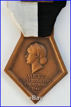 Médaille de la Libération de Metz, 1944, bronze