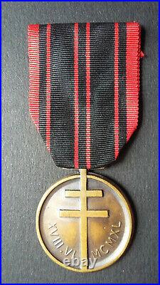 Médaille de la Résistance. Modèle René. Rare