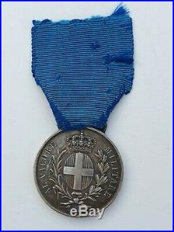Médaille de la Valeur Militaire, Guerre d'Italie 1859, signée F. F, attribuée