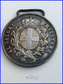 Médaille de la Valeur Militaire, signée E. F, non attribuée
