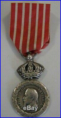 Médaille de la campagne d'Italie 2nd Empire mle dit des Cent-Gardes attribuée