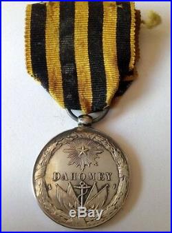 Médaille de la campagne de 1892 du Dahomey argent 21056