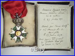 Médaille de la légion d'honneur Henri IV d'époque restauration avec attribution