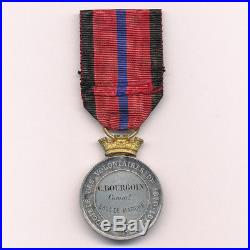 Médaille de la société des volontaires de 1870 1871 attibuée à un commandant
